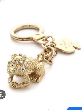 kate spade Kiss a Prince Frog Keychain
